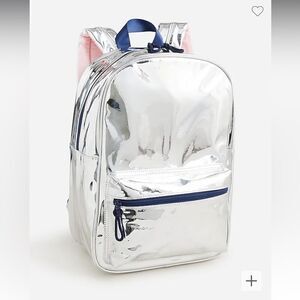 J. Crew Girls' backpack in metallic fabric*